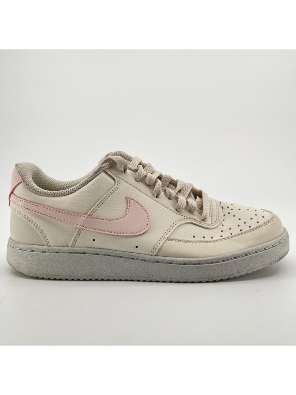 Nike Court Vision Low Next Nature Women Size 8 Sail Pink Athletic Shoes Sneakers